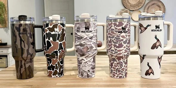 Modern Camo Southern Tumblers Stainless Steel Quencher Tumblers 40oz H2.0