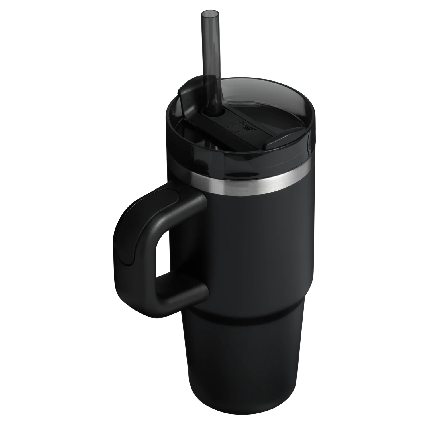 The Quencher H2.O FlowState™ Tumbler with Handle | 16 oz black