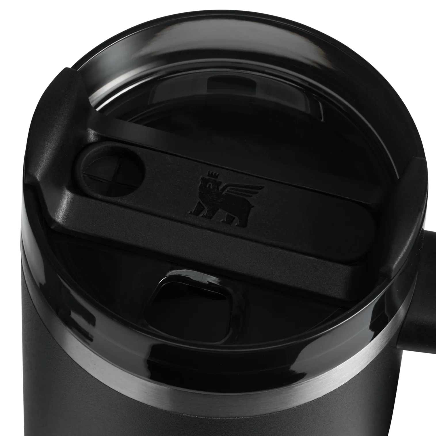 The Quencher H2.O FlowState™ Tumbler with Handle | 16 oz black